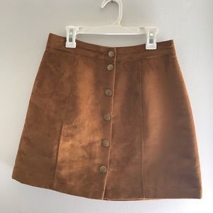 Cork Colored Mini Skirt